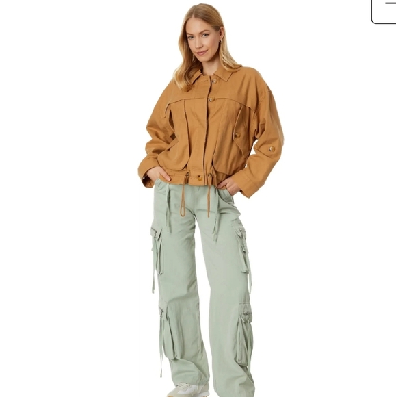 NWT Blank NYC Linen Utility Jacket - Picture 3 of 8